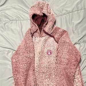 Plush Maroon Sherpa Hoodie